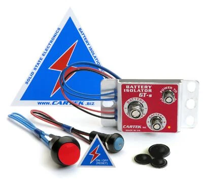 Cartek Motorsport Battery Isolator GT kit with Red External Button - Image 1 of 4