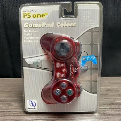 Interact PS one Gamepad Colors Red PS1 Controller Classic Digital PlayStation - Image 1 of 4