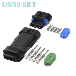 4 Pin GM Delphi Packard Metri-Pack 150.2 Connector Plug Kit for IAC/ MAP New - Picture 1 of 4