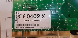 Modem PCI olitec 56000 V2 - Photo 1/4