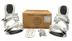 FIJACIONES DE SNOWBOARD HOMBRE ALTITUDE RIDER 4X4, BURTON 3D & EST (BLANCO) L/XL 9-13 - Imagen 1 de 15