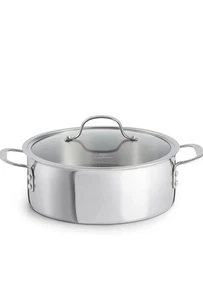 NWT Calphalon Stainless Steel 5Qt Covered Dutch Oven Stock Pot & Lid 8785 4.75L - Picture 1 of 9