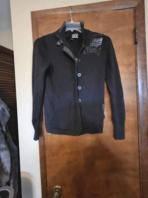 fox riders company Black Sweater With Logo Sz M - Image 1 of 4