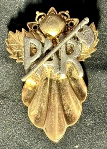Broche prendedor vintage Ramona Crutcher Angel - tono dorado PAR 18 tema de golf - Imagen 1 de 3