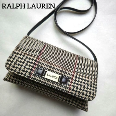 Ralph Lauren Bolso de Hombro Bandolera Pochette Oro Herrajes Pata de Gallo Retro Foto 1 de 4
