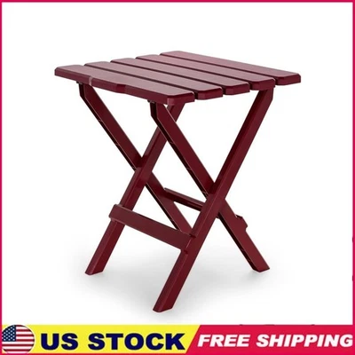 Mesa auxiliar plegable portátil Adirondack exterior interior camping picnic playa mesa Foto 1 de 4