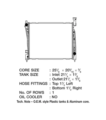 Csf Cooling   Racing   High Performance Division    3544    Fits For  Dodge - Image 1 of 4