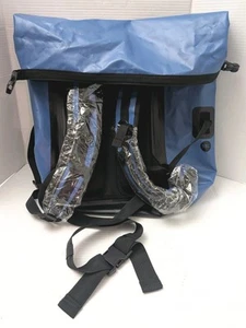 Earth Pak Waterproof Backpack: 55L Heavy Duty Roll-Top Closure Blue - Picture 1 of 7