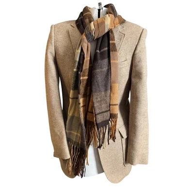 Chaqueta Blazer Imperial by Haggar Para Hombres 40L Lana Espiga Tweed Calce Clásico Foto 1 de 4