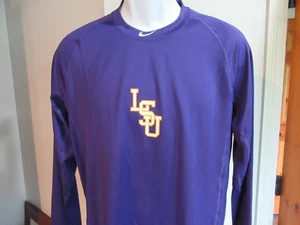 LSU Tigers Baseball Nike Pro shirt Men's Large new with tags - Free Ship - Picture 1 of 3