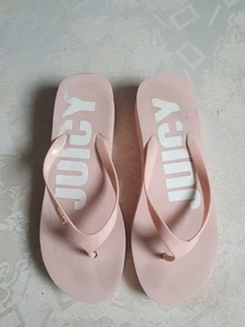 Juicy Couture Womens Flip Flops Pink Size 6uk - Picture 1 of 13