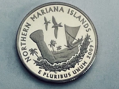 2009 S NORTHERN MARIANA ISLANDS Quarter Clad 25c Proof Coin - Image 1 of 2