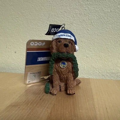NBA Golden State Warriors ornament Puppy Christmas (FOCO) NWT - Image 1 of 4