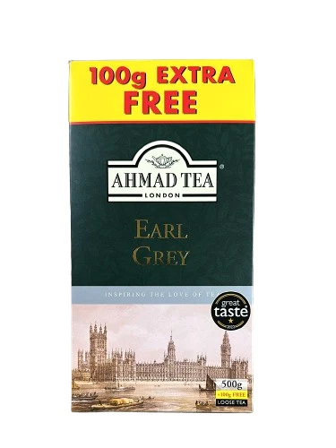 600 G Tè Nero Sfuso Earl Grey AHMAD TEA LONDON Tè Nero Qualità Nr. 1