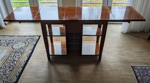 Klapptisch mit Flascheneinsatz von der Manufaktur SCHOLTISSEK, Made in Germany - Bild 1 von 12