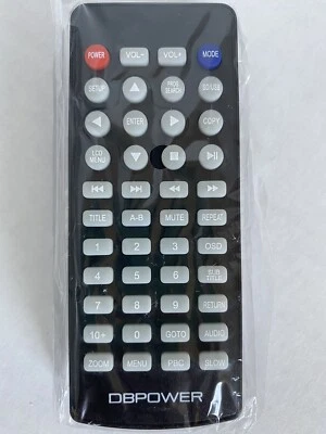 NEW Genuine DBPOWER Remote Control for 9.5" 10.5" and 14" Portable DVD Players