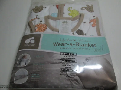 Manta de algodón recién nacido ~ elefantes multicolores ~ 0-6 meses ~ pequeña Foto 1 de 3