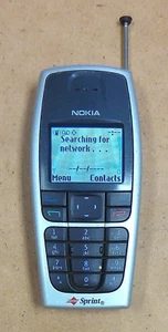 Nokia 6016i - Silver and Gray ( Sprint ) Rare Cellular Candybar Phone / BL-5C - Picture 1 of 4