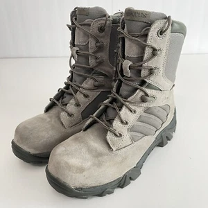 Bates GX-8 Sage Leather Mid Calf Side Zip USAF Boots E04276 Mens 7 Composite Toe - Picture 1 of 7
