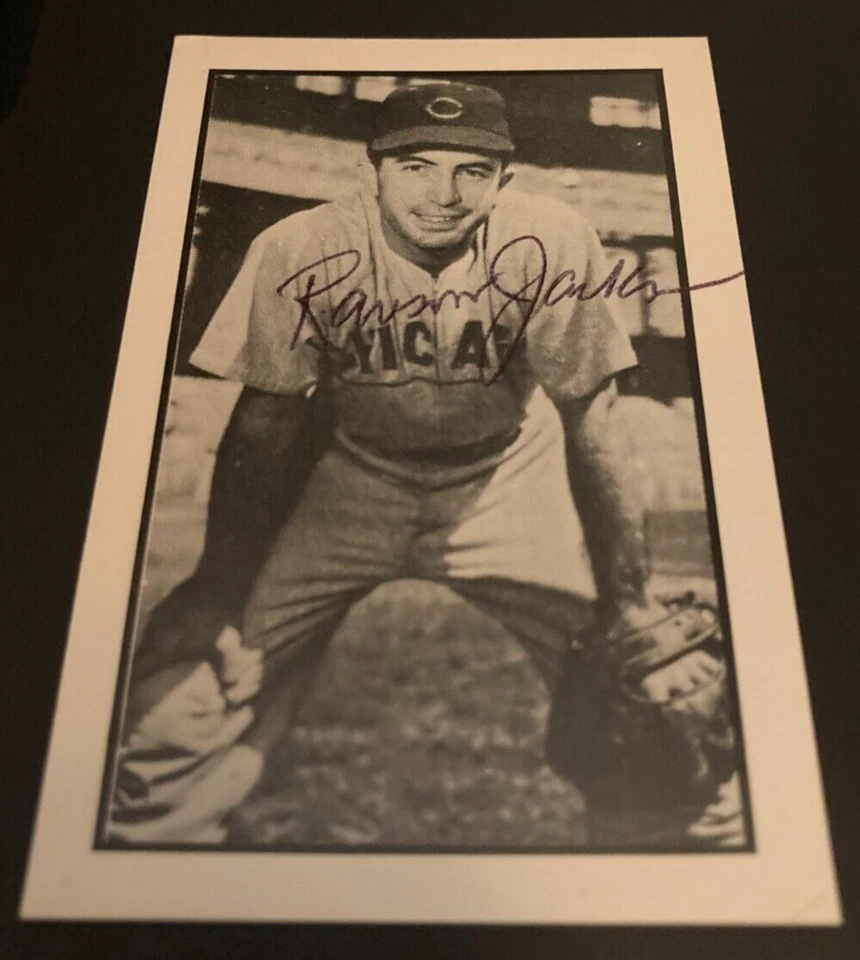 Randy Jackson - Signed 1983 C.C.C. 1953 Bowman B&W REPRINT Card - Dec. 2019 - Image 1 of 1