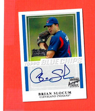 2003 TOPPS BLUE CHIPS   #TT-BS  BRIAN SLOCUM   AUTOGRAPH   INDIANS