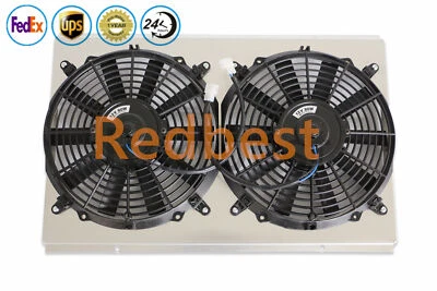 Fits 1982-2002 Chevrolet S10 Corvette 2.2L 4.3L LS Crew Cab Radiator Shroud+Fan - Image 1 of 4