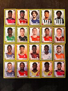 LOT 20 STICKERS PANINI  FRENCH ISSUE FOOT 2022 ROOKIE PLAYERS COLLECTOR MINT