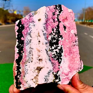 460G Peruvian rhodochrosite crystal plate AAA+Love/Compassion/Light Argentina - Bild 1 von 19