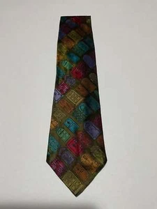 TIE / PURE SILK / NEW / APPX. 3 3/4” WIDE / MOSCHINO / HAND MADE IN ITALY - Picture 1 of 2