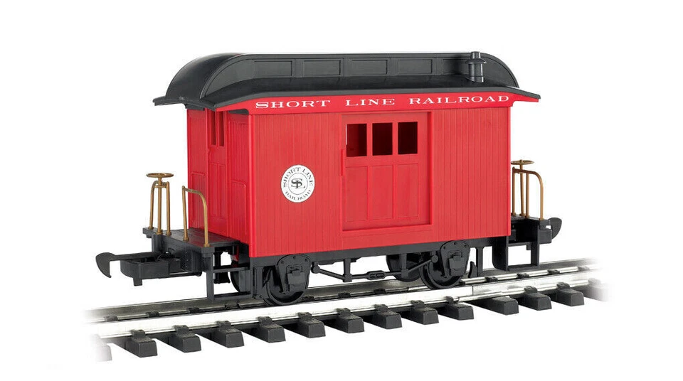 BACHMANN G SCALE 97088 Lil Big Hauler Short Line Railroad RED BAGGAGE Car - Image 1 of 1