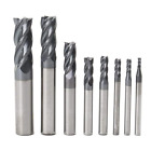 CNC End Mill Set, Carbide Tungsten Steel 4 Fultes Milling Cutter, Router Bits Ro