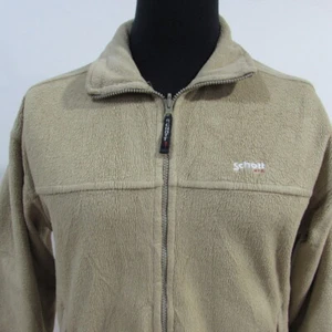 Schott N.Y.C. Mens Zipped Fleece Collared Chest Size 42/44 UK XL REF (Y00902) - Picture 1 of 18