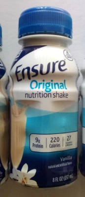 11 x Batido de vainilla Ensure Original Nutrition 8 floz 27 vitaminas 9 g Prot ex12/25 Foto 1 de 4