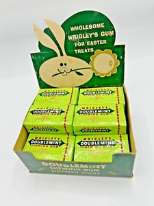 1960's Wrigleys Easter Doublement GUM DISPLAY partial BOX - Picture 1 of 14