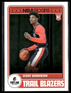Scoot Henderson #297 Rookie 2023-24 Hoops Portland Trail Blazers - Bild 1 von 2