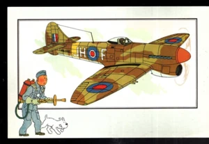 Chrom SIEHEN und WISSEN. Luftfahrt Krieg 1939-1945. Nr.56. HAWKER TEMPEST. HERGÉ - Bild 1 von 1