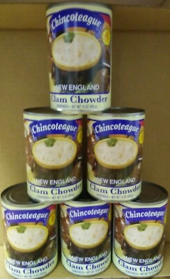 Chincoteague 15 oz. New England Clam Chowder, with Free Shipping ( 6 pack) - Image 1 of 4