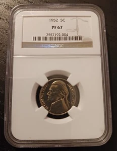 1952 Jefferson Nickel NGC PF67 5c - FS-404 Variety - Picture 1 of 4