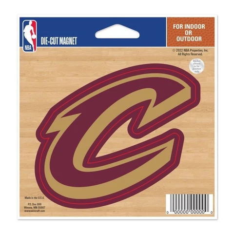 CLEVELAND CAVALIERS 5" DIE-CUT MAGNET FOR INDOOR OR OUTDOOR USE HIGH QUALITY Cover