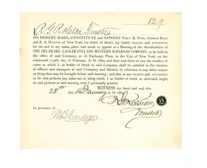 Roswell Graves Rolston (1832-1898) SIGNIERTES Dokument eines bemerkenswerten Geschäftsmannes - Bild 1 von 5