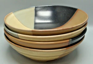Sango GOLD DUST BLACK 5022 Ciotola per soupe/cereali SET DI QUATTRO - Foto 1 di 2