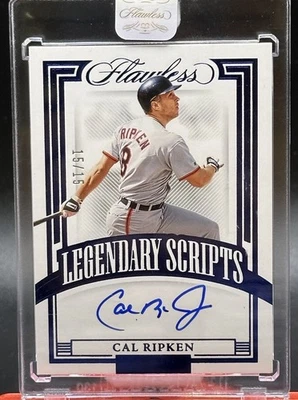 15/15 CAL RIPKEN JR на карте AUTO 2023 PANINI БЕЗУПРЕЧНЫЕ ЛЕГЕНДАРНЫЕ СЦЕНАРИИ ORIOLES - Изображение 1 из 2