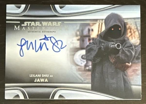 2021 Star Wars Masterwork Leilani SHIU As Jawa On-Card Autograph #MWA-LS - Picture 1 of 2