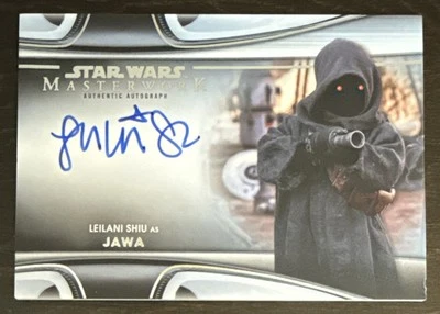 2021 Star Wars Masterwork Leilani SHIU As Jawa On-Card Autograph #MWA-LS - Image 1 of 2