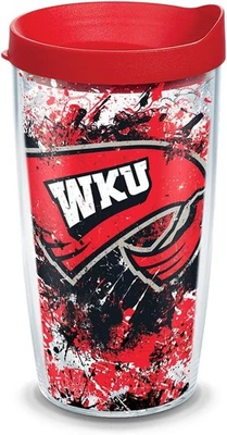 Tervis Western Kentucky Hilltoppers Splatter Tumbler with 16 Ounces,  - Image 1 of 4
