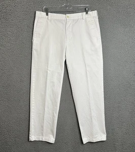 Izod American Chino Hose Herren Größe 34x30 Weiß Straight Fit Regular Freizeit - Bild 1 von 13