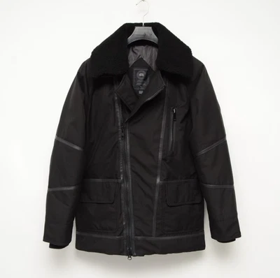 Authentic Mens Canada Goose Vernham Herringbone Black Down Puffer Jacket Size XS - Image 1 of 4