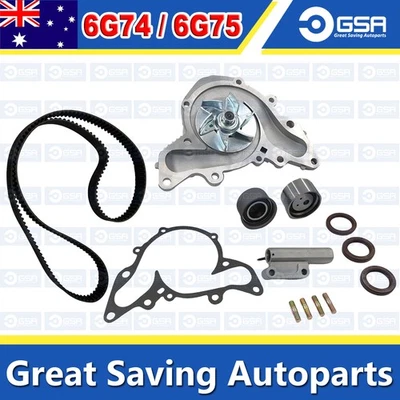 Timing Belt Kit for Mitsubishi 380 Magna Verada Pajero 6G74 6G75 with Water Pump - image 1 of 2