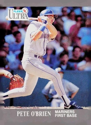 1991 Ultra #342 Pete O'Brien Seattle Mariners - Image 1 of 2
