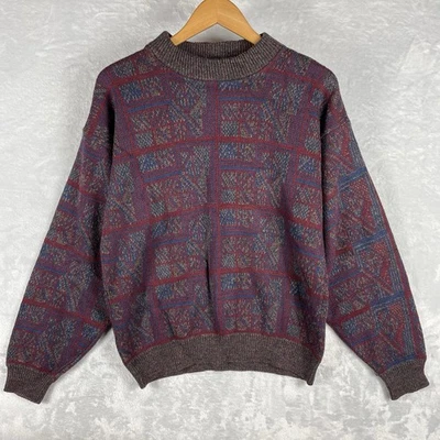 VINTAGE Sears Roebuck Sweater Adult Medium Multicolor Wool Blend - Image 1 of 4
